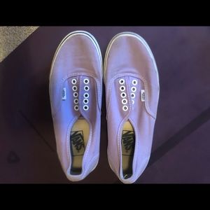 Lavender Vans Skate Shoes